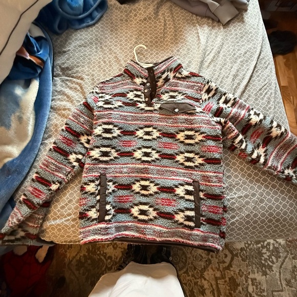 Men's Multicolor Patterned Sweater - Picture 1 of 4